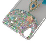 HTC Desire 626 Case,Yaheeda 3D Pearls Sparkle Plume Feather Chain Fashion Bling PC Hard Case for HTC Desire 626 N52