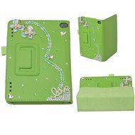 Spritech(TM) Luxury Bling Rhinestone Design Elegant Flower Decor Smart-shell Stand Cover for Amazon Kindle Fire... N14