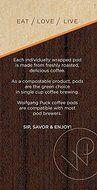 Wolfgang Puck Coffee Toscana Pods, 9.5 Gram Pods-18-Count (Pack of 3) N6