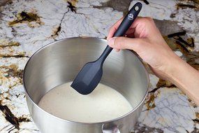 Baron and Smith Premium Silicone Spatulas Set of 4 with Heat-Resistent Hygienic One-Piece Design + BONUS WHISK... N7
