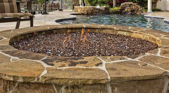 Dragon Glass 1/4" Reflective Tempered Firepit Fire Glass, 25 lb, Crystal N18