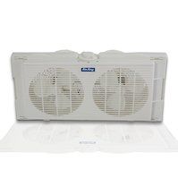 Air King 9137 Twin Table Window Fan With EZ Click Exper Panels N2