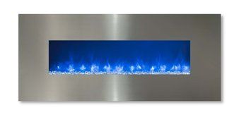 Modern Flames CLX-2 Series Electric Fireplace with Black Stainless Steel Front, 144-Inch N9