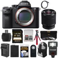 Sony Alpha A7R II 4K Wi-Fi Digital Camera Body with FE 28-70mm Lens + 64GB Card + Battery + Charger + Backpack...