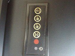 34" Contemporary Wall Mount Electric Fireplace 1500W/ 5000 BTU N4