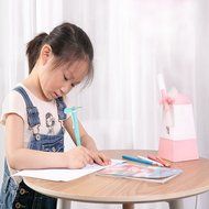 The Dutch Windmills Humidifier Wind and Cool Mist Interaction Making the Summer Cooler (white)
