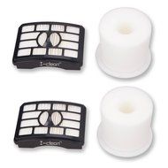 I-clean&reg; 2 set Replacement HEPA Post Filter &amp; Foam Filter Kit for Shark Rotator Pro Lift-Away NV500 Series NV500...