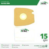 15 Eureka Style MM Micro-lined Mighty Mite &amp; Sanitaire Allergen Filtration Vacuum Cleaner Bags; Similar to Eureka...