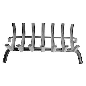 Lynx Fireplace Grate Steel 22 " W (Front) X 19 " W (Rear) X 12.5 " D Painted Black 7 Bars