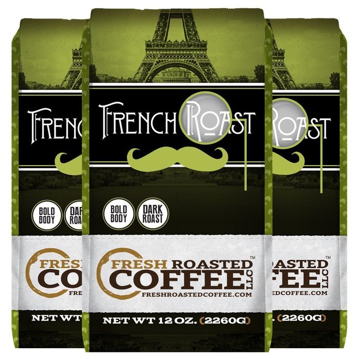 French Roast Coffee, Whole Bean, Fresh Roasted Coffee LLC. (2 lb.) N5