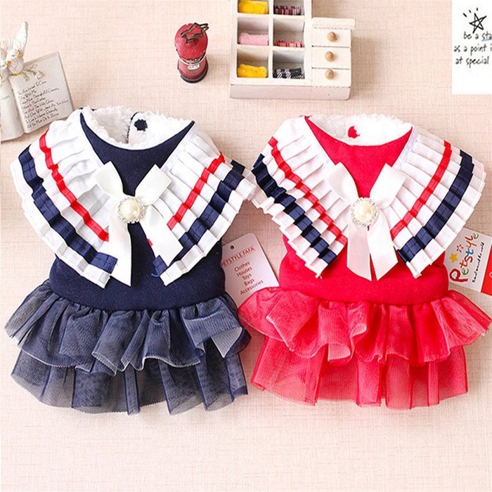 Pet Dress,Haoricu Winter Autumn College Style Dress Party Dress Pet Small Dog Cat Dress Pet Clothing Cotton-padded... N2