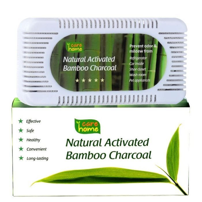 Natural Activated Charcoal Odor Eliminator by CareHome - Best Refrigerator Deodorizer and Air Purifier - Closet... N3