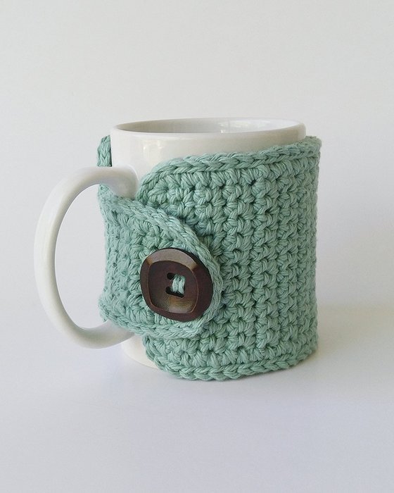 Coffee Mug Cozy Cotton Seabreeze