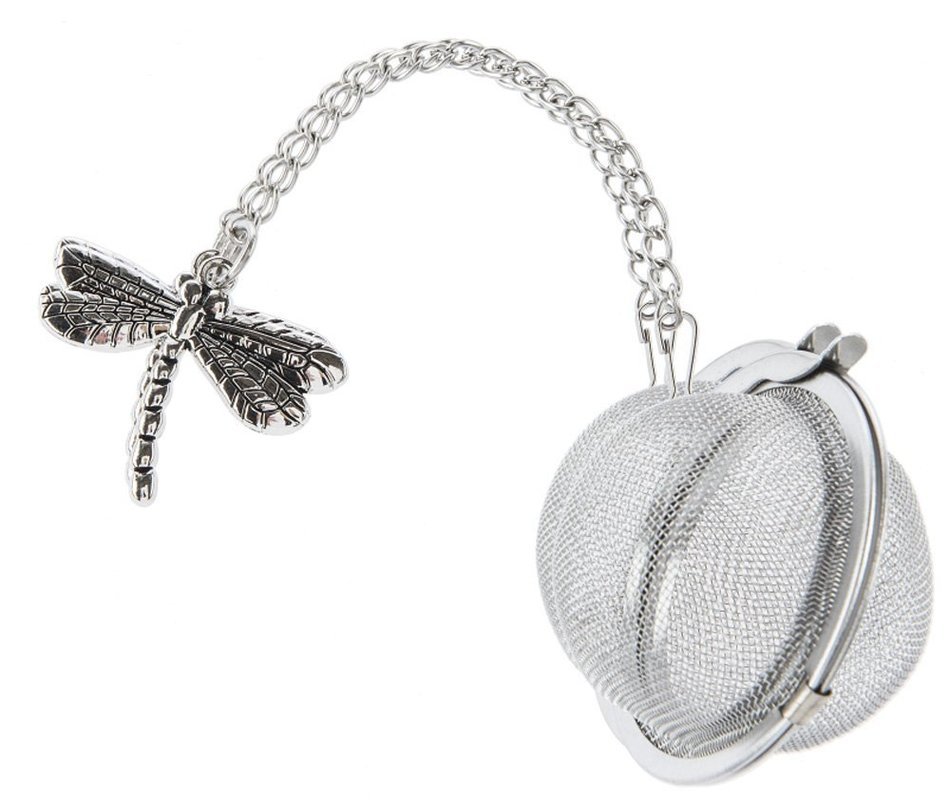 Dragonfly Charm Tea Infuser Ball - By Ganz