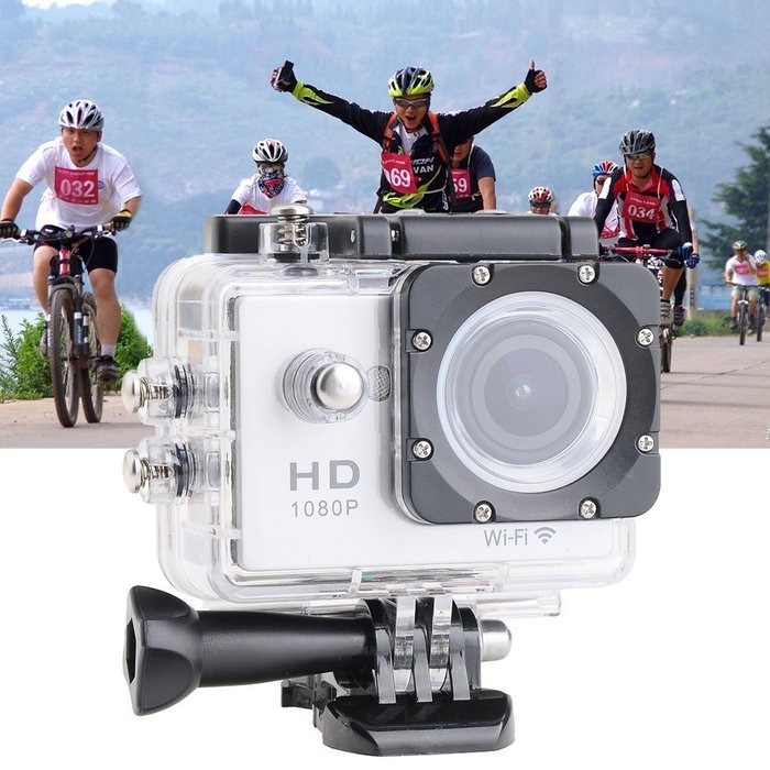 Progre&reg; WIFI Action Digital Camera 12MP Full HD 1080P 30FPS 2.0inch LCD Diving 30M Waterproof Sport DV N21