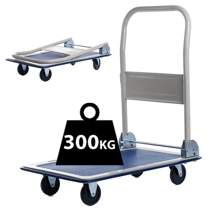 300KG Heavy Duty Folding Platform Hand Truck Trolley Cart Sack Strong Flat Bed by Marko Tools