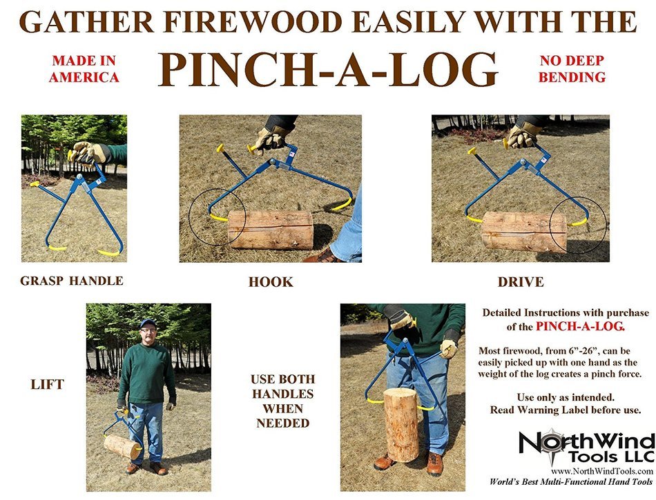 Firewood Tongs - No deep bending N8