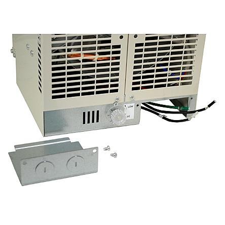 Beige Modern Durable Steel Electric Garage Heater | Contemporary Indoor / Outdoor Rooms Space Heater for Your... N5