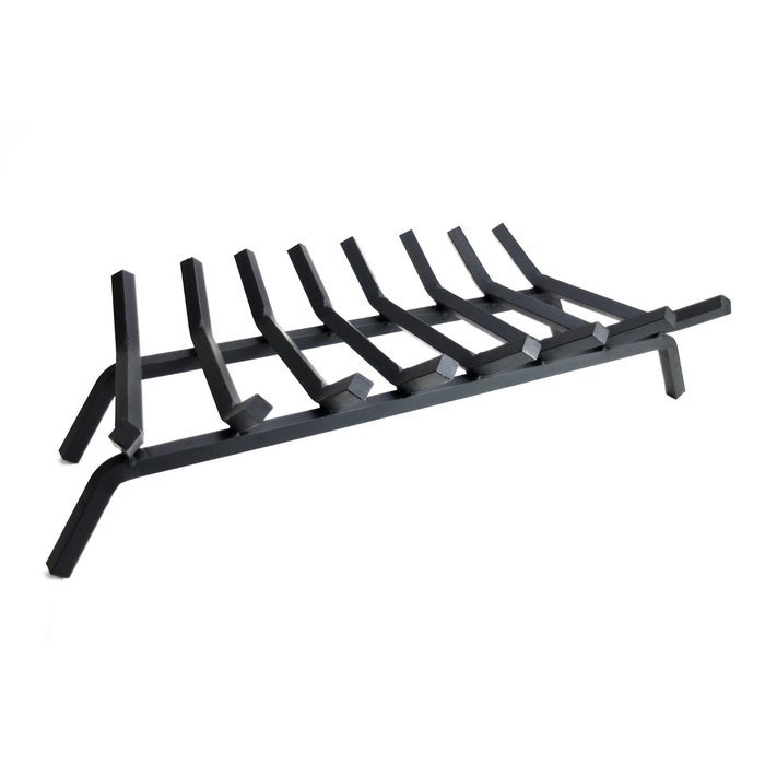 Pleasant Hearth - 3/4" Premium Solid Steel Fireplace Grates, Black, 30-Inch N6
