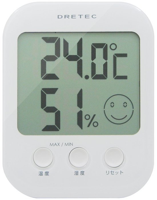 DRETEC digital thermo-hygrometer ' Opsys ' white O-230WT N3