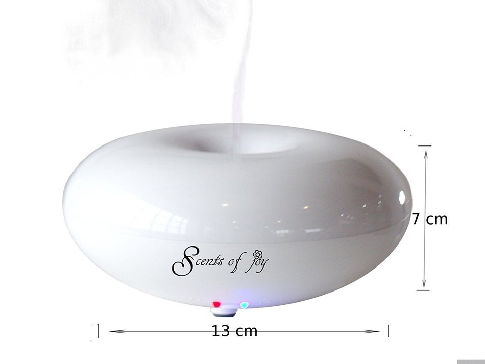 SoJ Ultrasonic Aromatherapy Diffuser (White), Elegant and Simple, Cool Mist Humidifier, Essential Oil Fragrance... N10