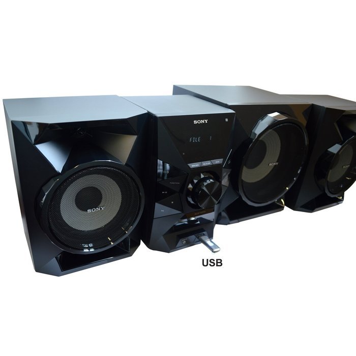 Sony All in One 700W Hi-Fi Shelf System with Bluetooth & NFC, CD Player, FM Radio, USB & Aux Inputs, EQ & Bass... N3
