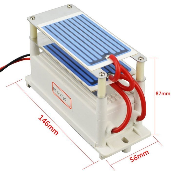 DC 12v 10g/H Car Ozone Generator Air Purifier Ozonizer Cleaning Ozone Ceramic Plate Air Sterilizer N12