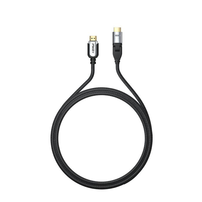 Pwr+ 100 Ft Max Length 4K HDMI Cable 2.0 with 90 Degree Adapter for PS3 PS4 Xbox 360 Apple-TV Laptop Projector... N3