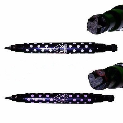 Trendy - 3 Groups 3gs Eyeliner Pen Polka ( Star Shape) DOT Variety Black N3