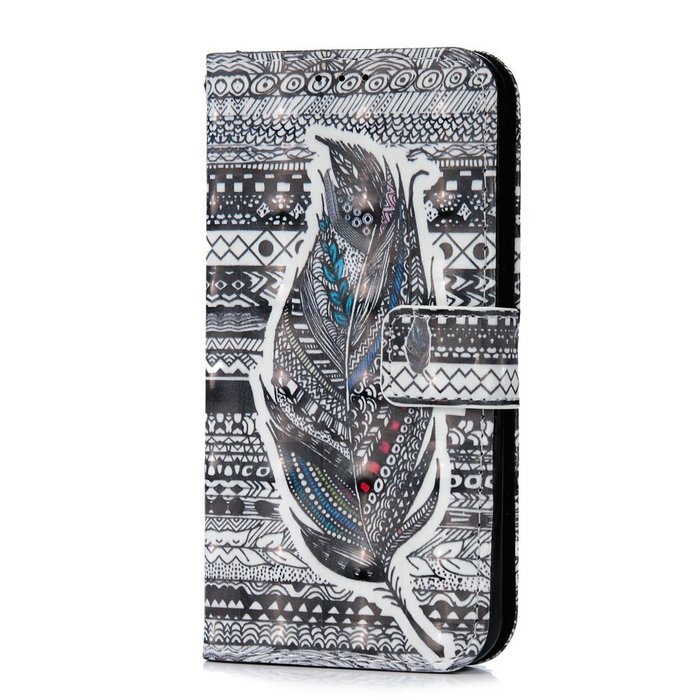 S6 Case,Samsung Galaxy S6 Case - Wallet 3D Effect Colorful Print Patterns Premuim PU Leather Soft TPU Inner Cover... N30
