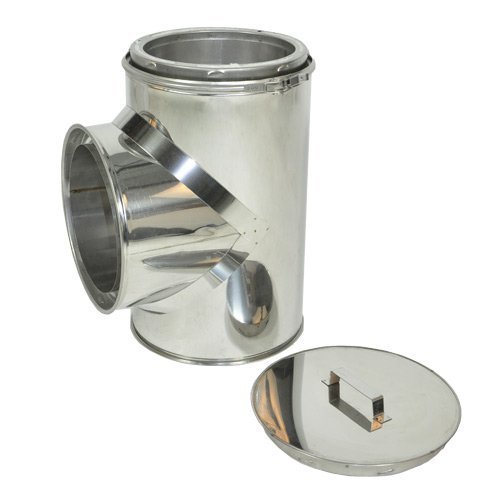 Shasta Vent 8A-T Shasta Vent 8" Tee with Cap all Fuel HT Chimney and Tee with Cap