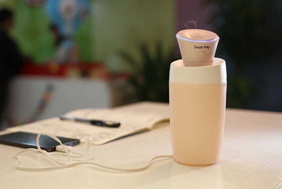 DOGOO Mini Portable Creative Humidifier, Cool Mist Ultrasonic Humidifier Powered by USB, Auto Shut-off, Extremely... N6