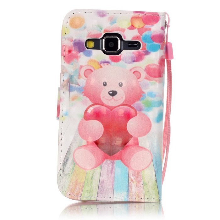 Samsung Galaxy Core Prime Case,Yaheeda [3D Colored Drawing] [Flip Fit] Premium PU Leather Card-Slots Cash-Slots... N2