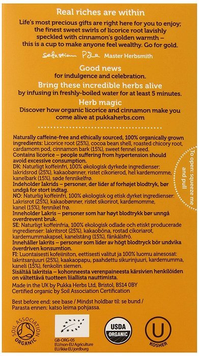 Pukka Organic Teas, Cleanse, 20 Count N45