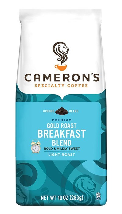 Cameron's Coffee Gold Roast Coffee, Kona Blend, Whole Bean, 10 Ounce N6