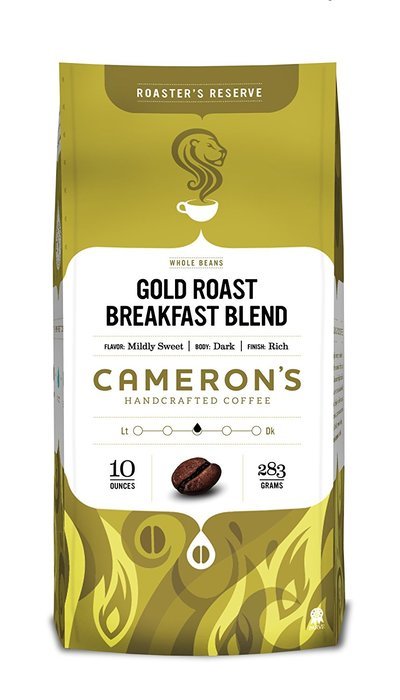 Cameron's Coffee Gold Roast Coffee, Kona Blend, Whole Bean, 10 Ounce N7