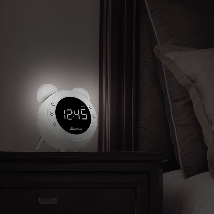 Electrohome Retro Alarm Clock Radio with Motion Activated Night Light and Snooze, Digital AM/FM Radio, Wake-up... N2