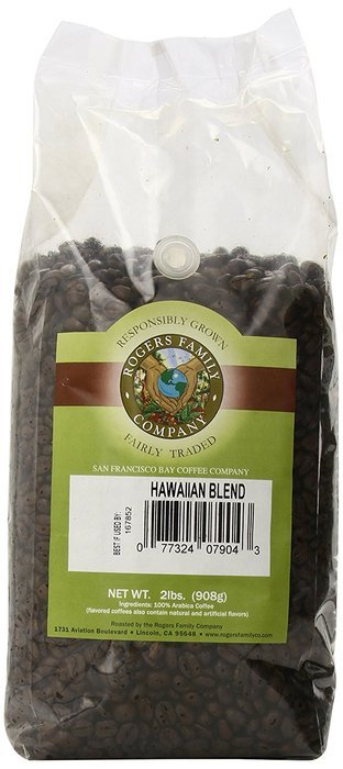 Rogers Family Company Whole Bean Coffee, Hawaiian Blend, 32 Ounce