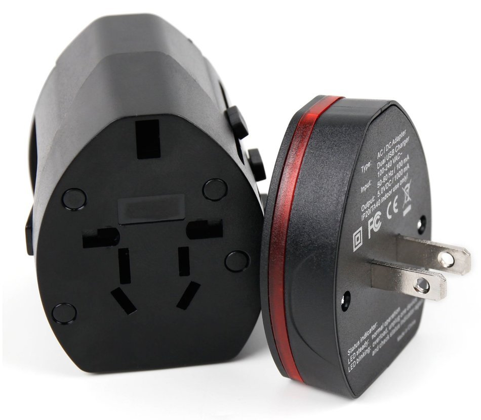 DURAGADGET Travel Adapter Mains Plug - Compatible with the Eken H9 Ultra 4K | H8 | H3 Action Cameras - with USA... N5