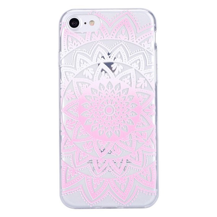 iPhone 7 Case, PHEZEN Henna Mandala Floral Design [Scratch Resistant] Clear TPU Bumper Case Soft Rubber Gel Silicone... N17