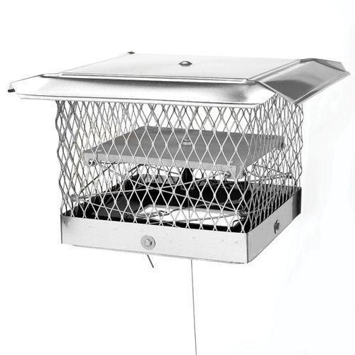 8''x13'' Lock-Top II Chimney Cap/Damper &frac34;'' Mesh