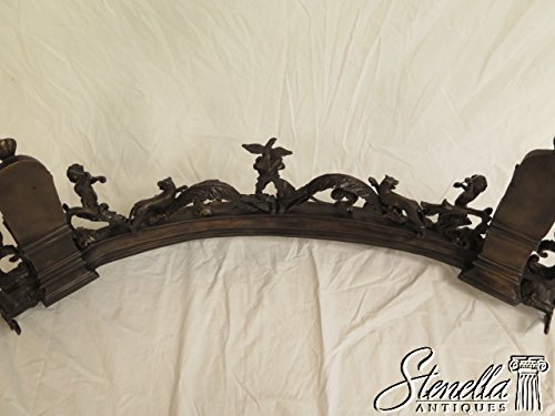 Outstanding Bronze Neo Classical Fancy Fireplace Andiron Fender Model JI-A4296AC ~ New N3