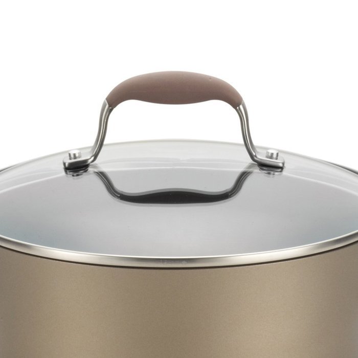 Anolon Advanced Bronze Hard Anodized Nonstick 3.5-Quart Covered Chef's Casserole N3