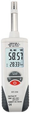 Ambient Weather WS-HT350 Fast Response Air Thermo-Hygrometer with Wet Bulb Psychrometer, Dew Point Meter
