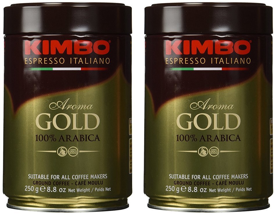 Kimbo Gold Medal Ground Coffee 2 Cans X 8.8oz/250g