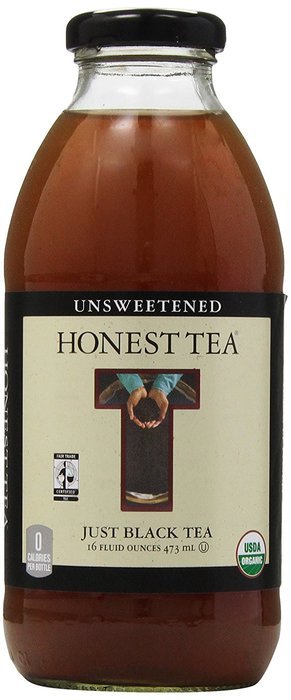 Honest Tea, Iced Tea, Just Black, Organic, 16 oz N2
