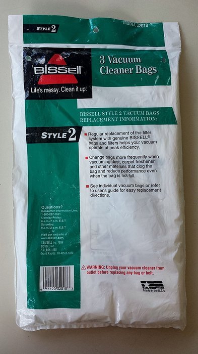 Bissell Style 2 Vacuum Bags