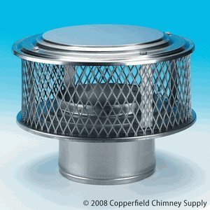 Chimney 13882 HomeSaver Guardian 7 in. California Mesh 304-Alloy Stainless Steel Chimney Cap