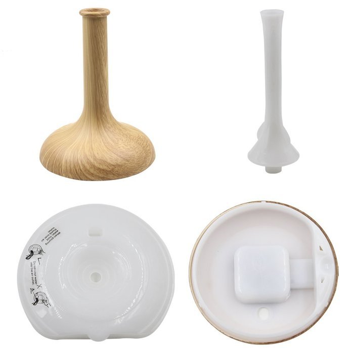 Yontree Essential Oil Diffuser Classic Wood Grain Ultrasonic Humidifier Ancient Vase Sweet Humidifier for Home... N12