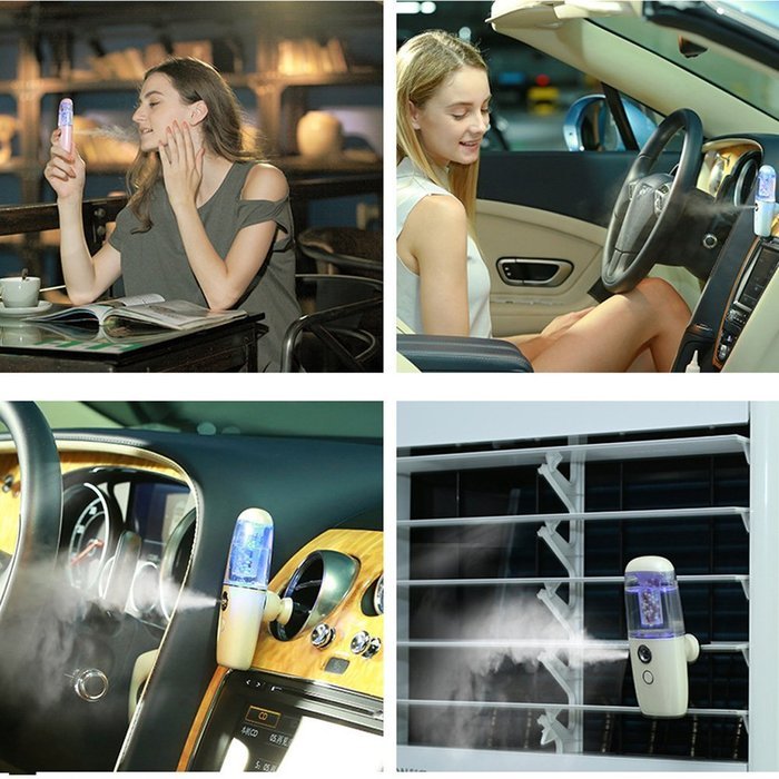 USB Ultrasonic Humidifier，Hopesooky Portable 40ml Cool Mist Aroma Essential Oil Diffuser for Car, Office and Home N2